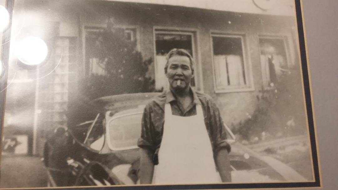 This was Lemm's corner in about 1957. This is Henry, my father and we called it the Hot Cake King from 1952 to 1962. This was where O'reilly's is now on 73rd NE and Bothell way