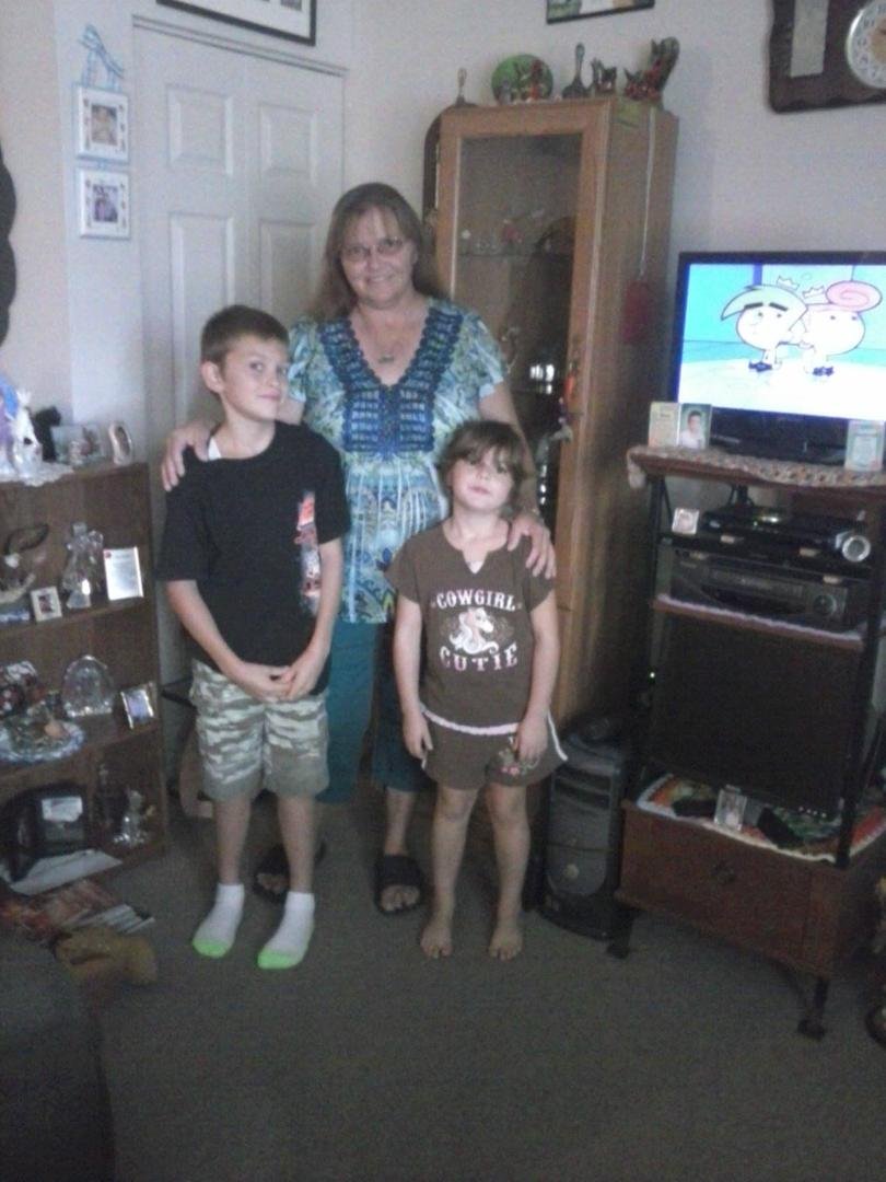 Me an My Grandkids..love you Brian an Savannah..you Both mean the would to me