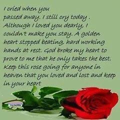 This is dedicated to what was my sister in laws birthday today if she was still with us today . Terri may be gone but never forgotten !!!