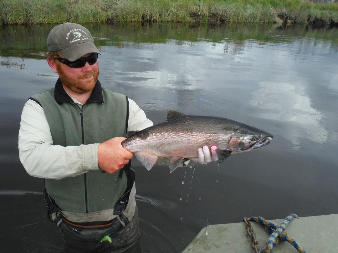 Our guide holding one just before releasing it