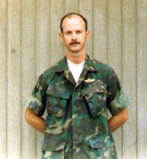 In camoflauge utilities, 2nd ANGLICO (1978). I'd jus gotten my gold Navy/Marine Corps wings (10 jumps)