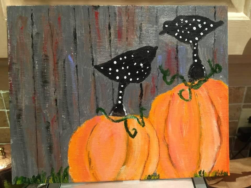 Today's painting at Karen's house.