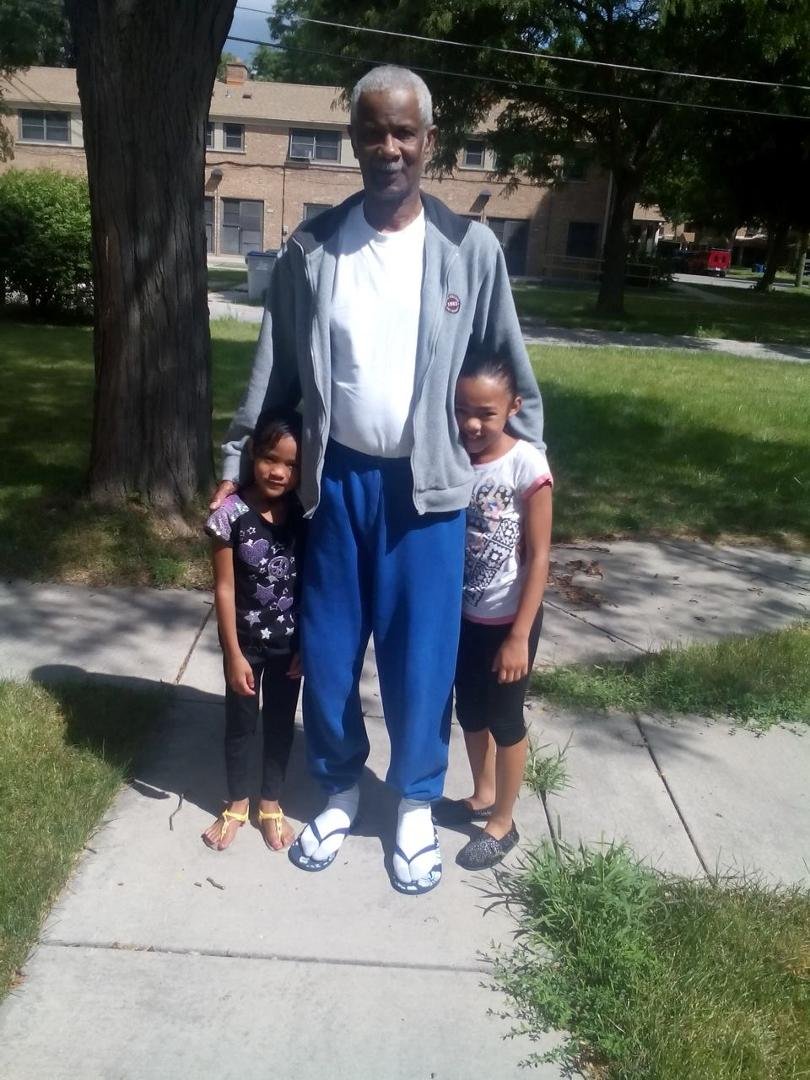 Look who came by to see PAW PAW! Shania and Brianna