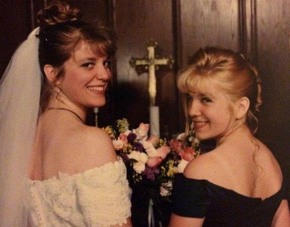 My girls at Laurie's wedding.