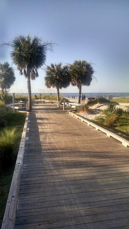 Time for a morning walk on the beach.