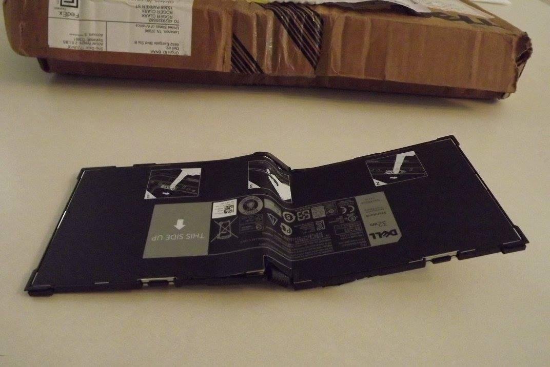 Here is the battery that is supposed to be flat!