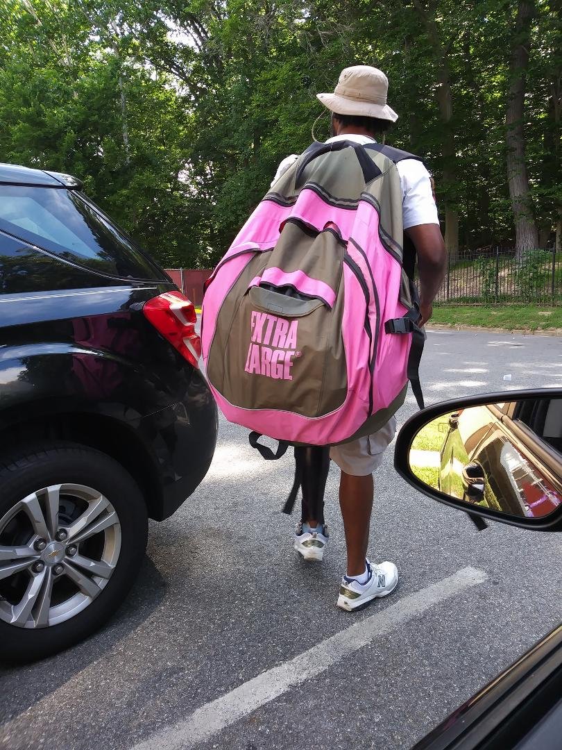Largest backpack in America!😁