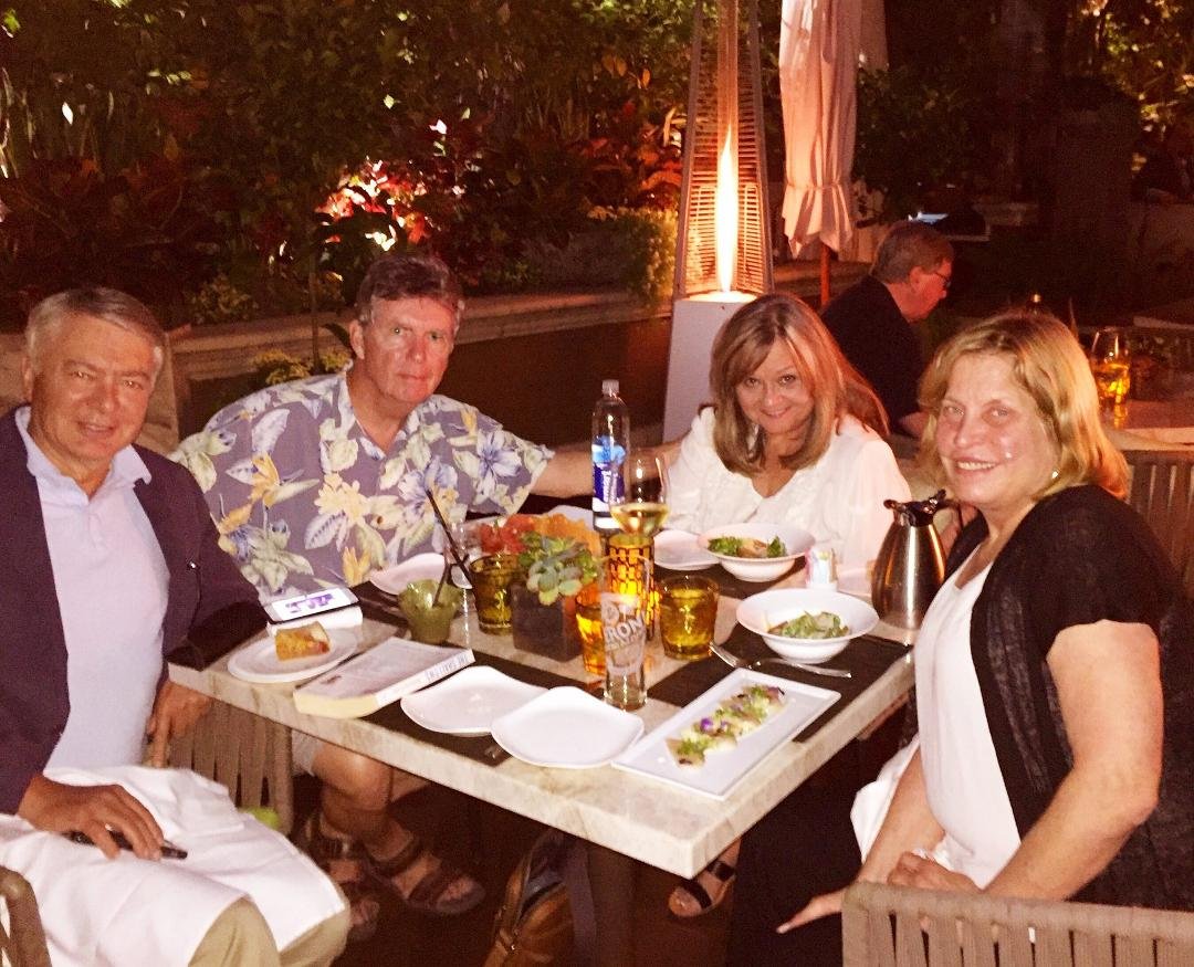 Out with wonderful, longtime dear friends!
