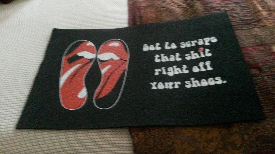I got my new doormat today...