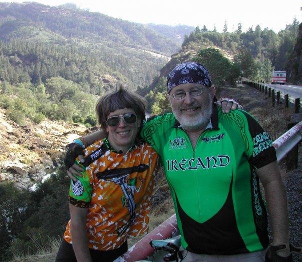 Annie. Day four of Cycle Oregon. One mile from here its going from 7% grade to three miles of 20% of endless switchbacks and I'm going to want to die just to end the misery. Ann will leave me far behind and finish the da