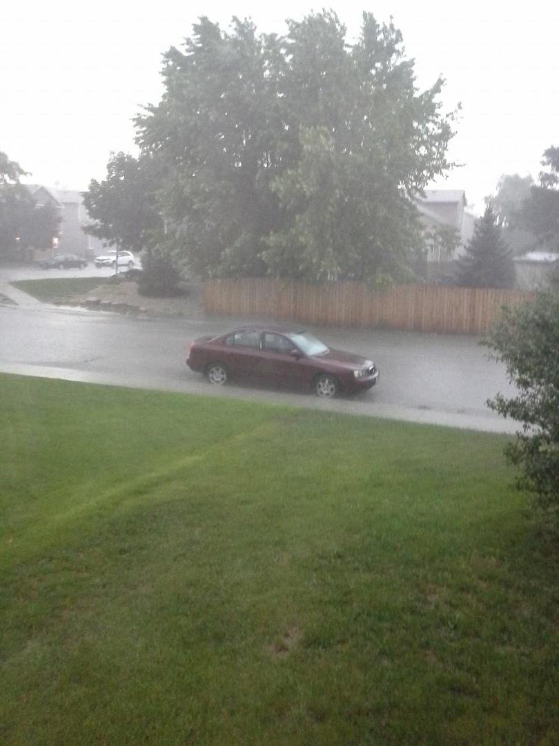 there's the rain