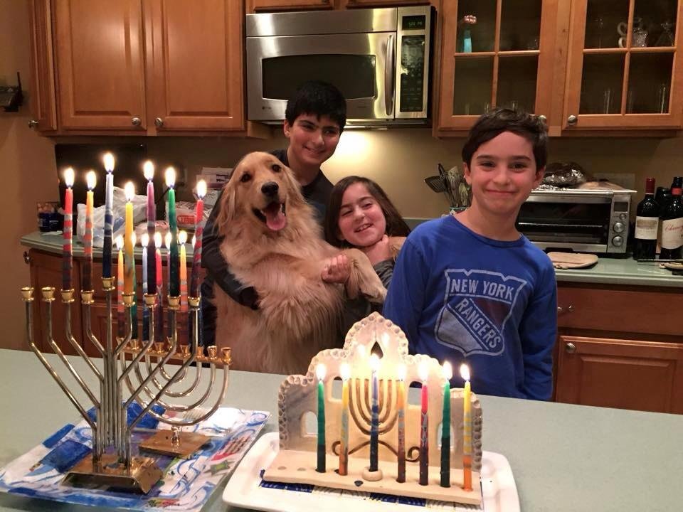 This is what Chanukah is about. I love my grandkids.
