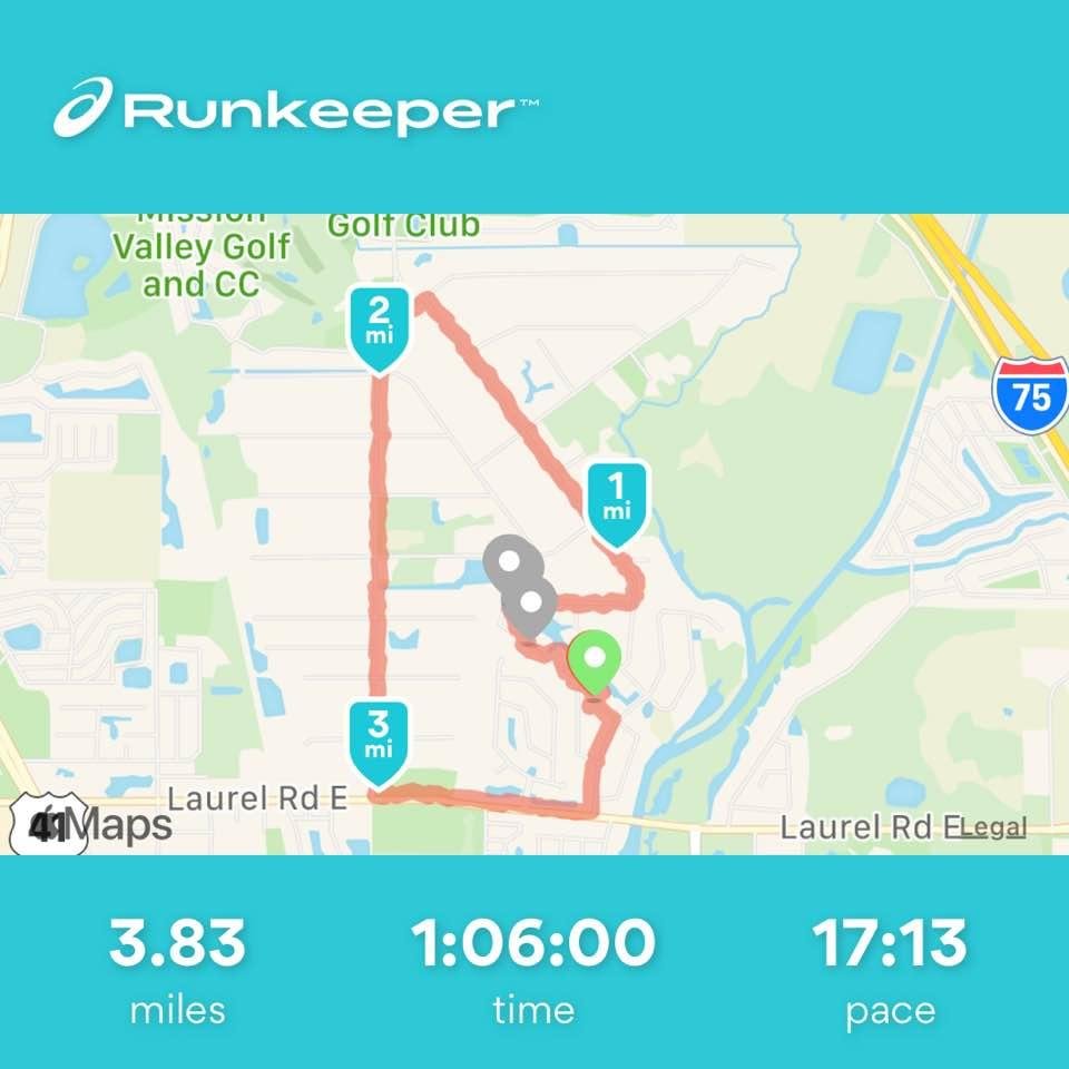 Not quite as fast. Started with listening to Moody Blues. A little mellower than last week.