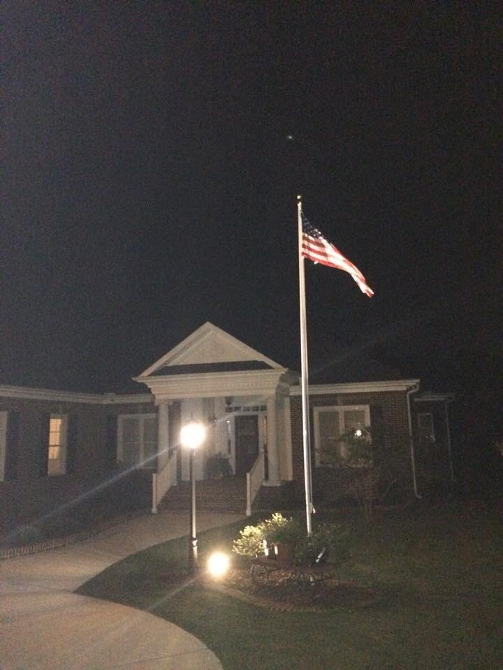 Yes, I do fly our flag in our front yard!