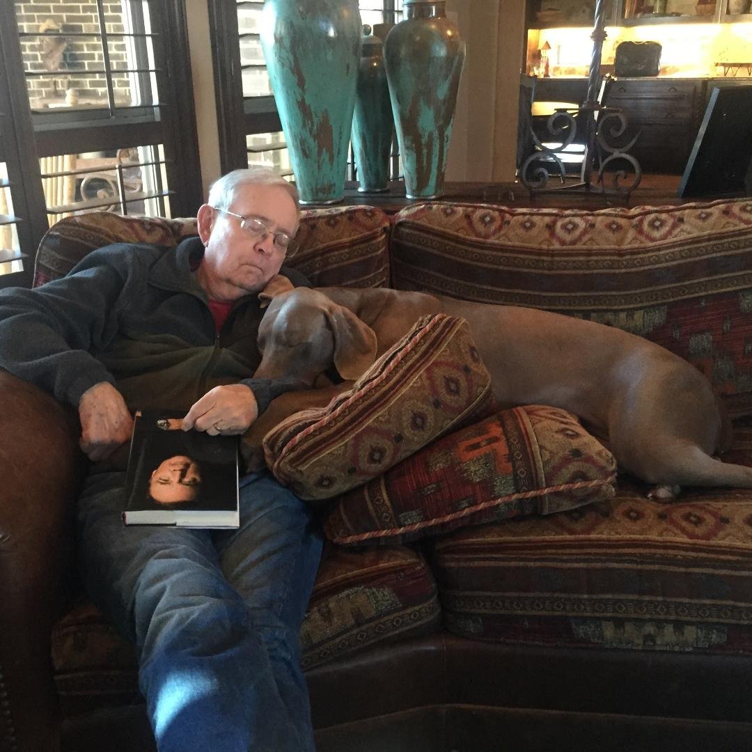 Izzy and I napping at 8am.  I got up at 6am, but I don't know what her problem was.