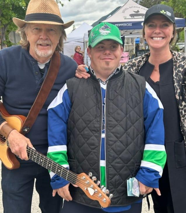 Friday at the Enderby market we celebrated my rock and roll buddy, Nick's birthday! Happy birthday Mr. Canuck!