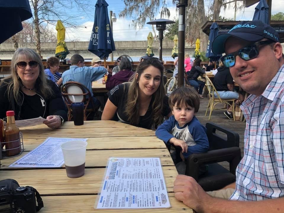 Great outing at rainbow springs with grandson conrad and family!