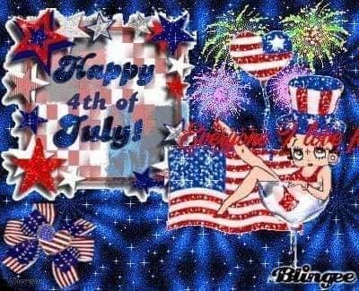 Happy July 4th! Whatever your plans today, please stay safe! Make someone happy today! It will make your day! Have a wonderful day and stay blessed!❤️🇺🇸🇺🇸🇺🇸🇺🇸🇺🇸