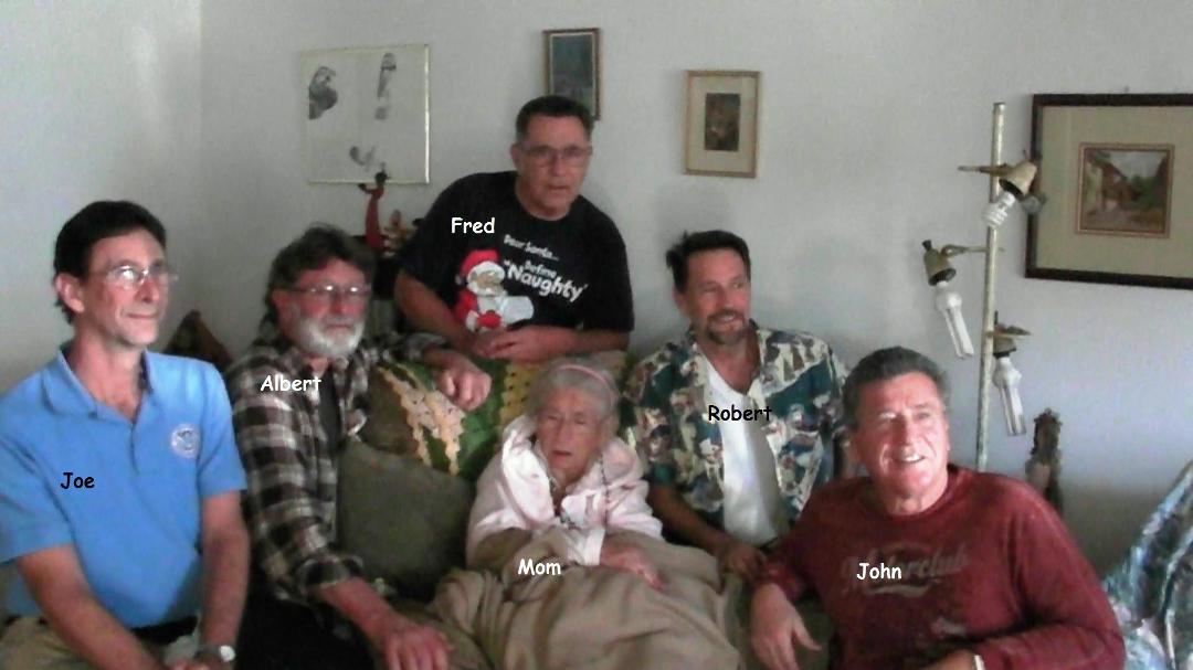 Christmas with Mom and the Brothers. . . . .