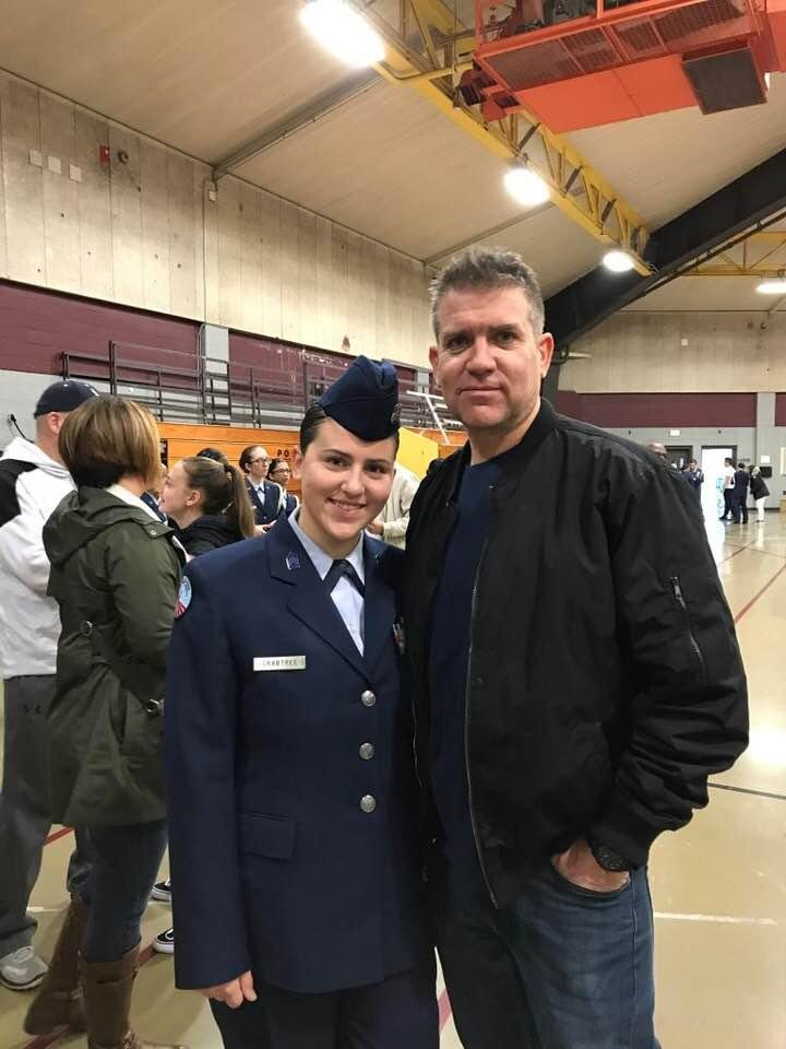 At Kat’s drill meet at LHS