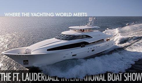 Ft. Lauderdale International Boat Show opens Thursday. Stop by and see me at the marine diesel engine and transmission concoarse. The season begins.