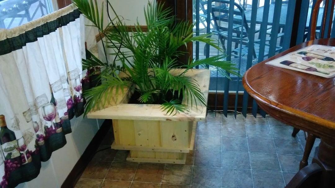 My honey made me a new planter. I Love it