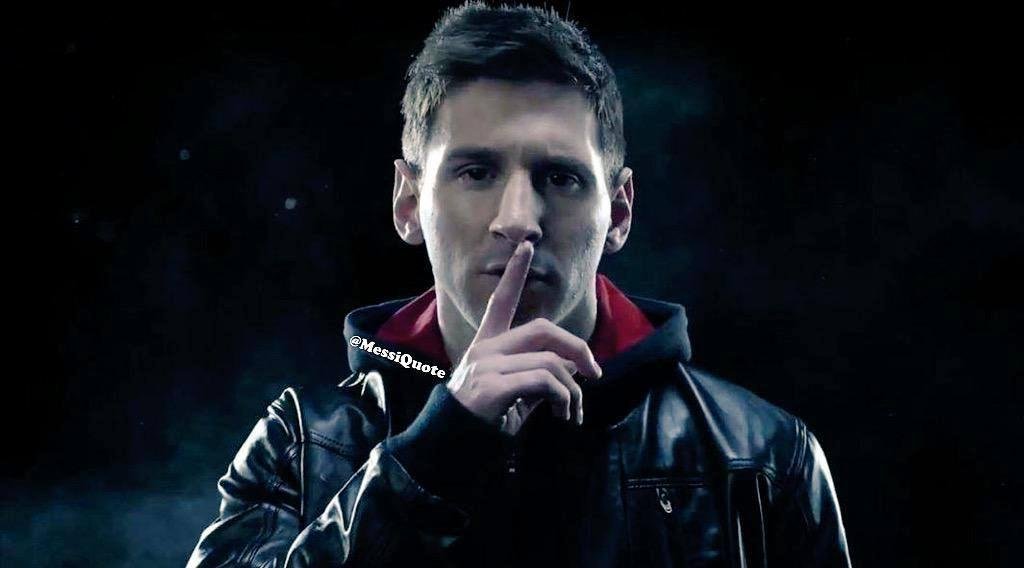 TO ALL MY SOCCER PLAYER: know that in all what you give in the field you will endure those who talk good and bad about you but know that silence is golden.