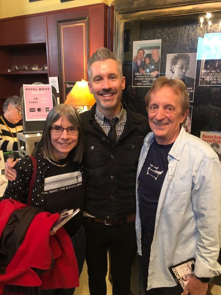 One year ago we enjoyed this incredible singer song writer’s  talent
Fabulous “live “ show at the Aeolian
Here’s hoping we can one do it all again one day soon 
Thank you Royal Wood for keeping the music alive
