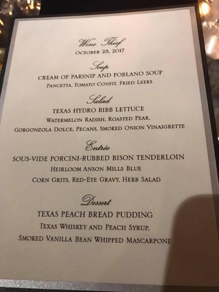 A BIG thank you to Will and Corrie for a great evening of wine food and friends!