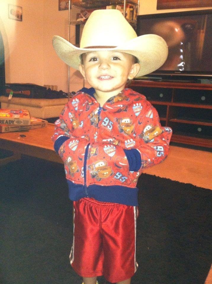 My youngest grandson so handsome.
