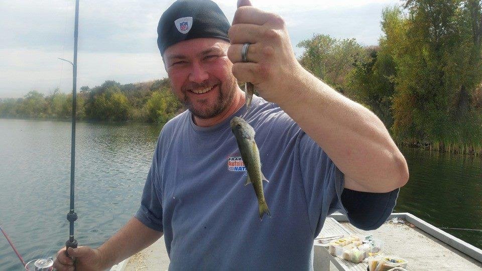 Had a day off went fishing pulled in this lunker almost snapped my pole and back but I did it .I think I pulled the biggest fish of the day :-D