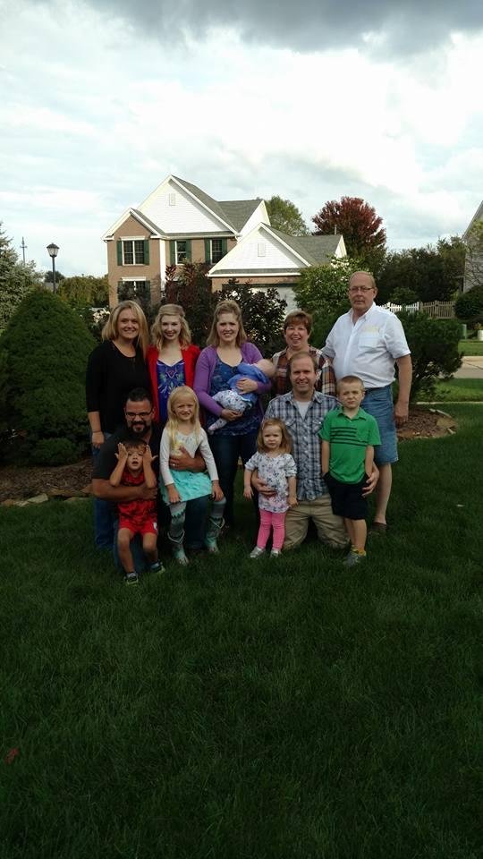 Our family minus Chris Cantrall. We enjoyed the evening with Scott's family