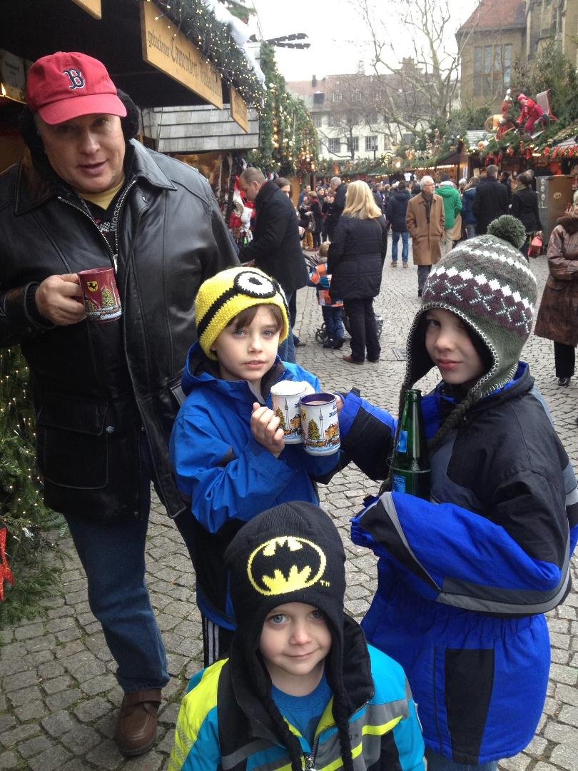At the Christmas Mart in Stuttgart with some of my students!