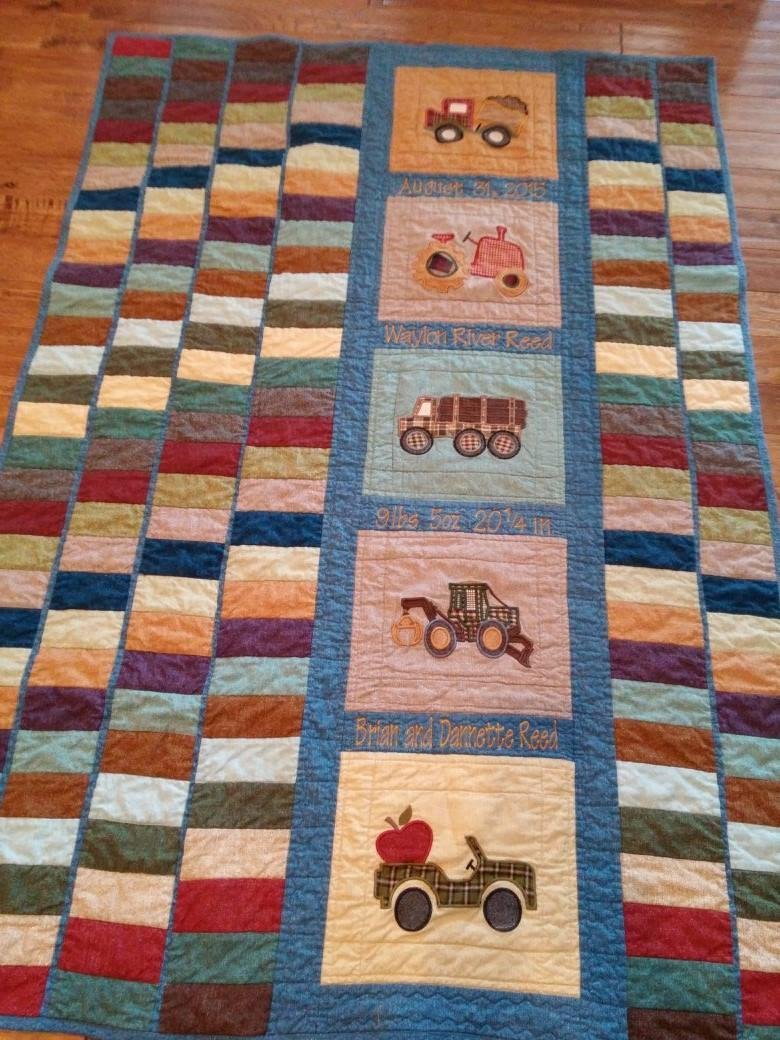 Quilt I made for Waylon River Reed
