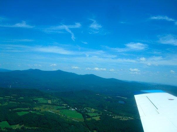 In flight