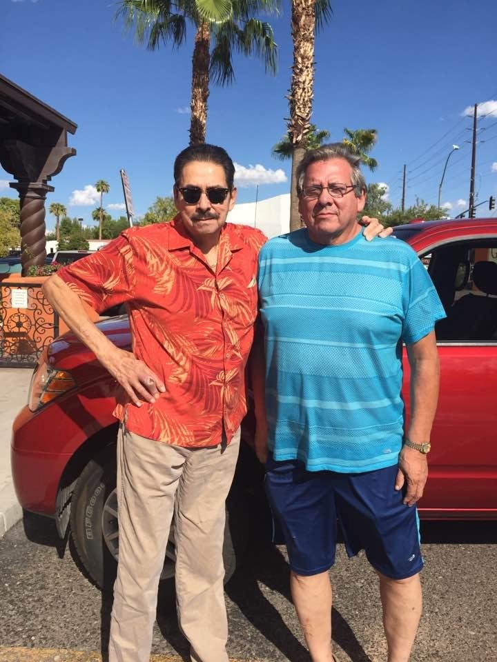 Eating at Garcia's in Arizona. Big Brother