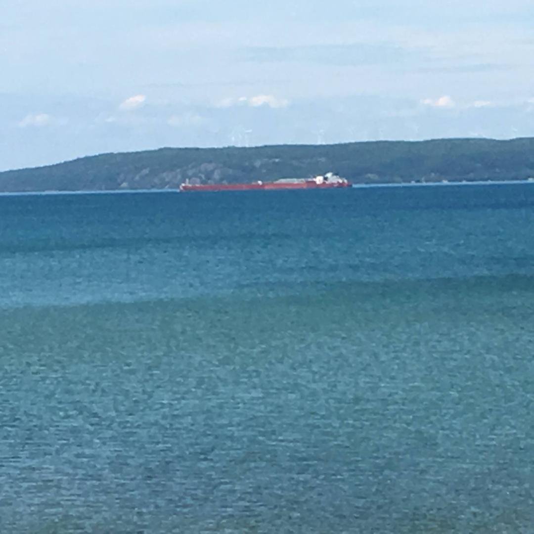 At Bay Mills in the UP. Took a dip in Lake Superior. Water was just right with sand bars.