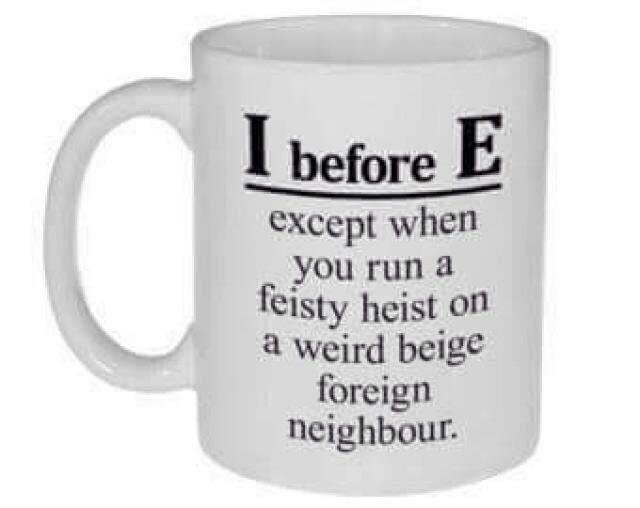 I before E
