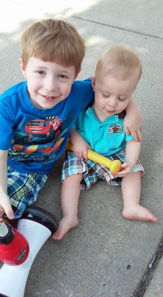 This is what it is all about our Scooter and Skipper. Love em bunches!##🏈🎂