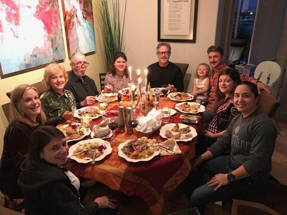 Our family giving thanks yesterday