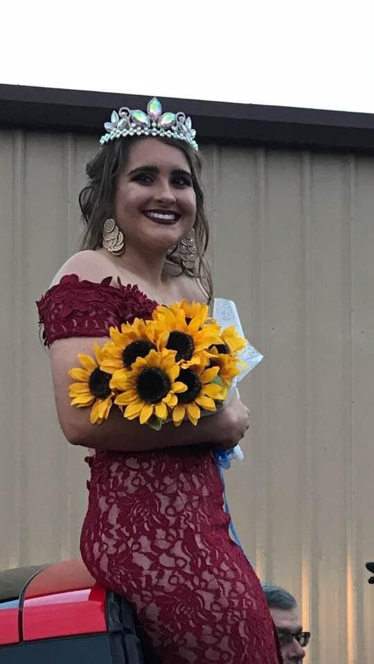 My beautiful grand daughter Skylar. Bethel homecoming queen
