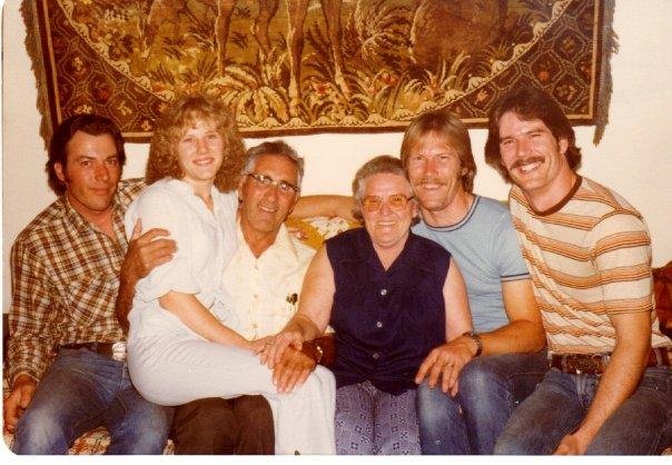 Earl, Diane, Uncle Jim, Aunt Hazel, Danny, Steve