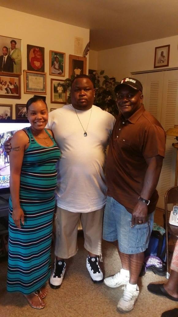 I give thanks to God first, then my daughter and hers for this two day get-a-way at the Westin Hotel in downtown Charlotte while at race street week. Here we have my baby daughter and my oldest son. My mom is to my left loo