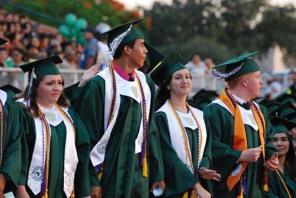 Mirannda, third from Left, at gradiation, June 2009