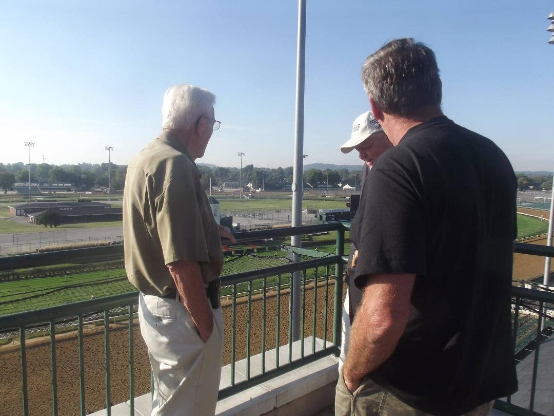 Robert lost his dad today. We took Pop to Churchill Downs last September. It's a trip we will remember always.