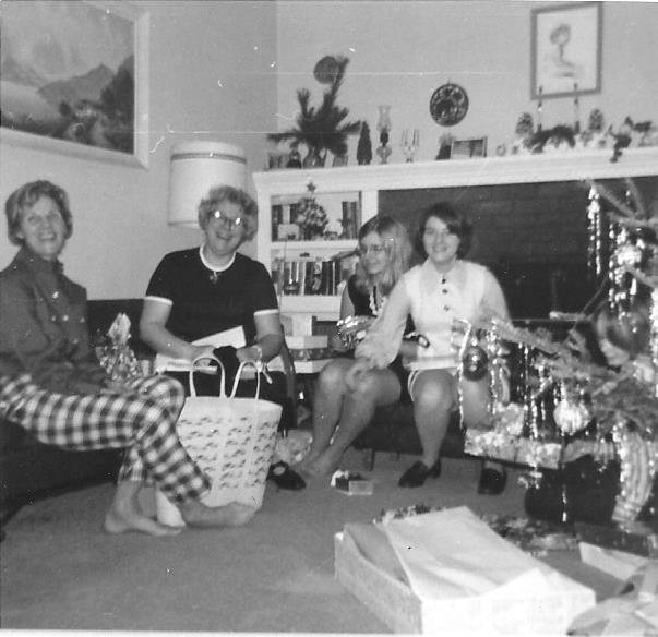My Aunt Johnny, my Mom, Maddy Kiska, and me.  December 1970.