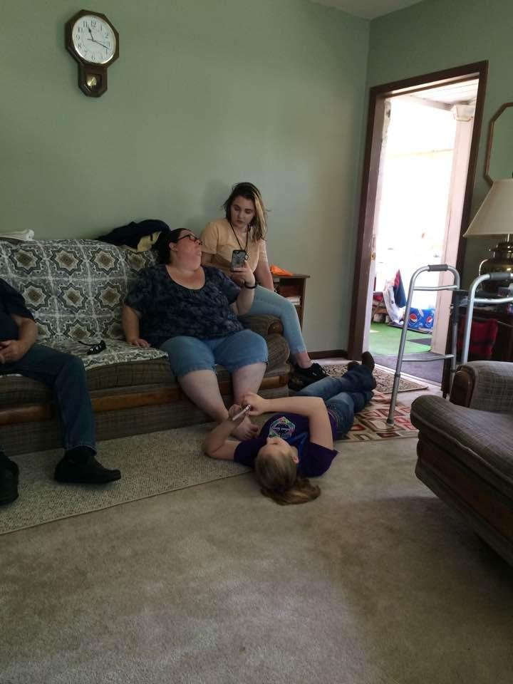 Always at home at Aunt Alice's!