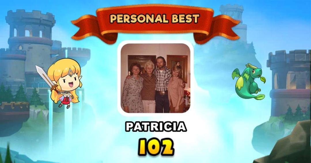 Patricia set a new personal best in EverWing
