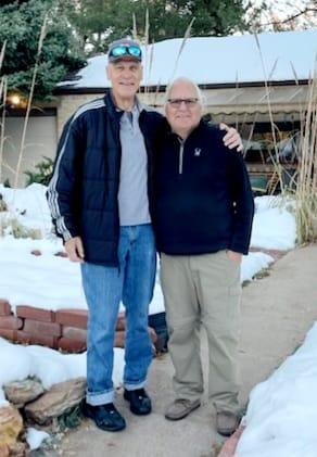 My brother Michael and I! He and his wife were stranded here on their way back to Albuquerque ! We had a great time!