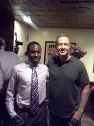Tony with Maryland Gov. O'Malley at a Monday Night Football fundraiser for Marylanders for Marriage Equality.  I'm really proud of the work Tony is doing on this.